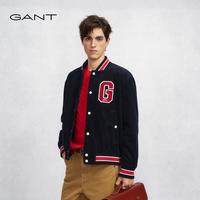 GANT 秋季男士纯棉复古学院风棒球领休闲棉服夹克外套