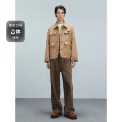 GXG 仿麂皮工装夹克男士外套