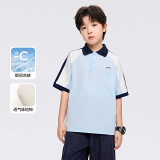 左西 童装男童裤子夏薄款儿童夏装七分裤2026新款大童凉感透气短裤