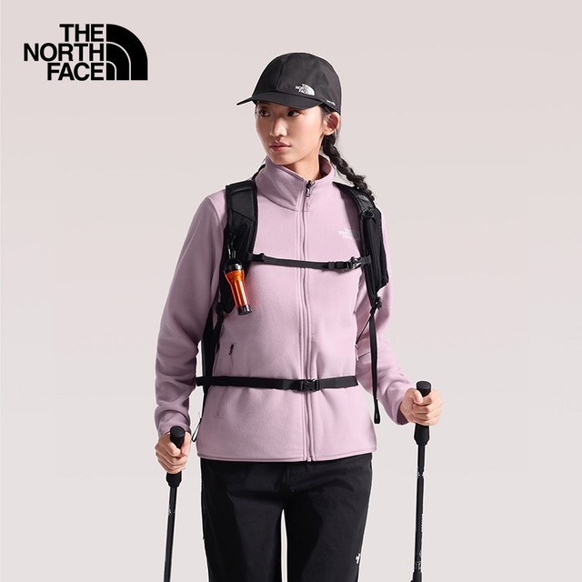 北面 抓绒衣外套女Glacier立领运动户外保暖户外TheNorthFace|8FJU