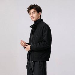 DKNY 素色立领男式夹克男士外套秋冬款
