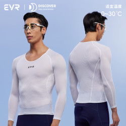 EVR 骑行长袖排汗衫Discover公路自行车网眼透气吸湿速干内搭变速 男款 3XL