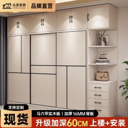 丛良 全实木衣柜 60深 推拉门衣柜