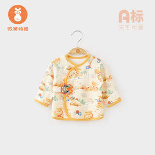 wismorni 新生儿半背衣夏季龙宝宝纯棉保暖上衣中国风婴儿衣服