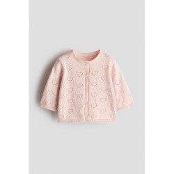 H&M HM童装女婴毛衣2026秋季新款网眼开衫慵懒宽松针织衫上衣1321366