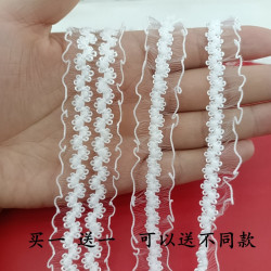 diy手工白色锦纶皇冠牙弹力松紧带  服装玩具饰品装