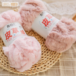 雪球 长毛绒绒线--diy手工编织外套线玩偶围巾围脖手套线毛线