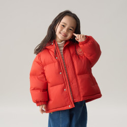 爬爬 冬季新品儿童羽绒服男女童加厚锁温保暖羽绒外套