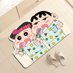 蜡笔小新浴室浴室门口吸水洗手间卫生间吸水防滑垫