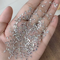 春柚美甲饰品超闪施家同款迷你小号白色超闪平底钻美甲爆闪混装钻