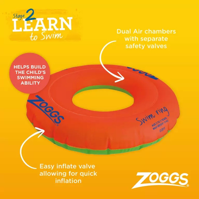 海边度假：ZOGGS 英国儿童游泳圈婴儿水上泳池漂浮玩具防侧翻0-6岁习泳装备