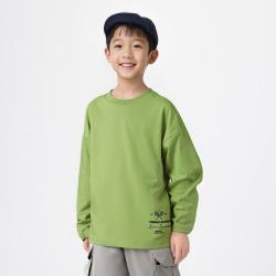 gxg.kids GXG童装秋季儿童卫衣中大童简约圆领套头长袖上衣