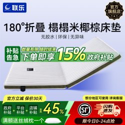 联乐 折叠床垫椰棕护脊薄垫便硬榻榻米床垫定做儿童上下床定制尺寸