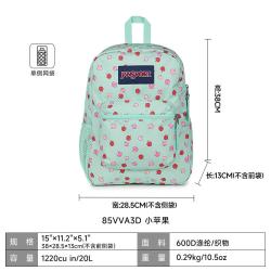JANSPORT 26年新款小苹果可爱风中小学生双肩包大容量书包