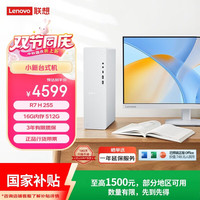 联想 小新原天逸510S商务办公台式电脑主机(AMD R7 H-255 16G内存 512G SSD 正版office)23.8英寸