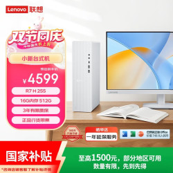 联想 小新原天逸510S商务办公台式电脑主机(AMD R7 H-255 16G内存 512G SSD 正版office)23.8英寸