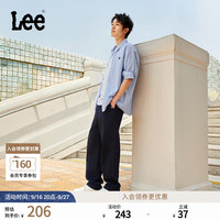 Lee 25春夏舒适直筒Logo织标男日常休闲裤布裤潮流LMB009918204 藏蓝色 30