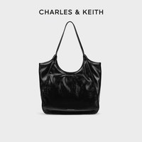 CHARLES & KEITH CHARLES&KEITH秋季女包CK2-30782457褶皱大容量通勤单肩托特包女