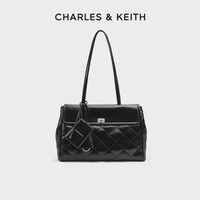 CHARLES & KEITH CHARLES&KEITH26冬季新款CK2-30782987大号菱格腋下包双面托特包