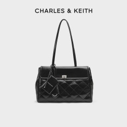 CHARLES & KEITH CHARLES&KEITH26冬季新款CK2-30782987大号菱格腋下包双面托特包