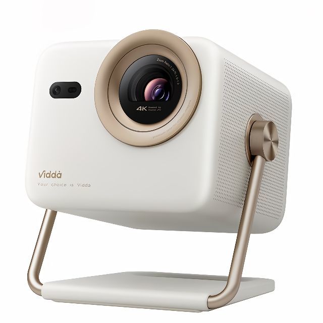 宅家玩乐：Vidda 大眼睛 M2 Pro 旗舰版 1800CVIA流明 4K三色激光投影仪 皓月白