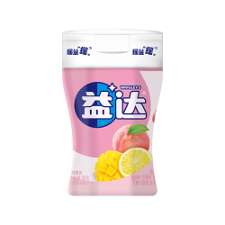 益达 木糖醇无糖口香糖 混合水果味约70粒98g/瓶 休闲糖果 口气清新糖