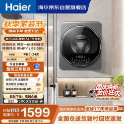 海尔 XQG30-G68JU1 迷你壁挂洗衣机 3kg