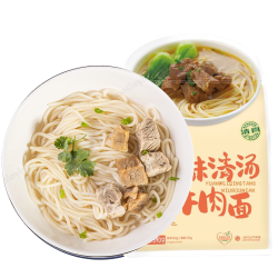 春花邱食 牛骨清汤面410g*4袋非油炸自带大块牛肉料理包
