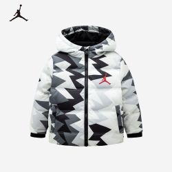 耐克Jordan儿童装男童羽绒服冬季新款潮酷保暖外套冬装JD2342012
