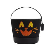 COACH 万圣节猫咪造型女士时尚手提包水桶包CCE04
