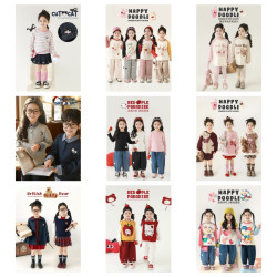 幼悠 秋季女童连衣裙洋气田园风可爱裙子组合套装 LF101