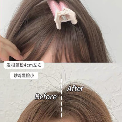 网红爆款白色碎发耐用夹子女发卡高档粉色发夹刘海夹夏季蓬松夹