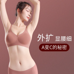 夏季薄款无痕内衣女软支撑防下垂收副乳小胸聚拢防外扩无钢圈