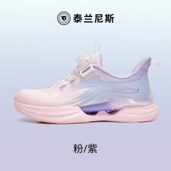 泰兰尼斯 女童鞋子新款儿童跑步鞋女孩运动鞋中大童旋风运动跑鞋