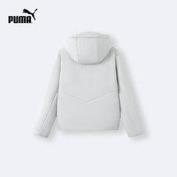 彪马（PUMA）童装2026冬季新款儿童棉服连帽立领设计 灰白10803   165