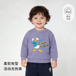 Disney baby 迪士尼宝宝 儿童卫衣男童秋冬休闲长袖上衣男宝宝米奇唐老鸭童装外出休闲卫衣