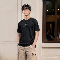 adidas 夏季26年春夏季新款男轻便透气短袖T恤休闲运动宽松半袖上衣