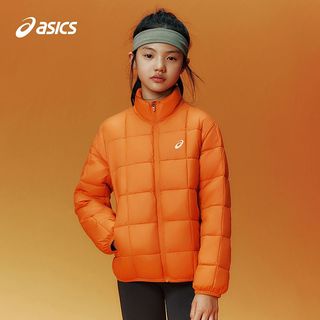 ASICS亚瑟士 三防格纹反光立领 儿童棉服