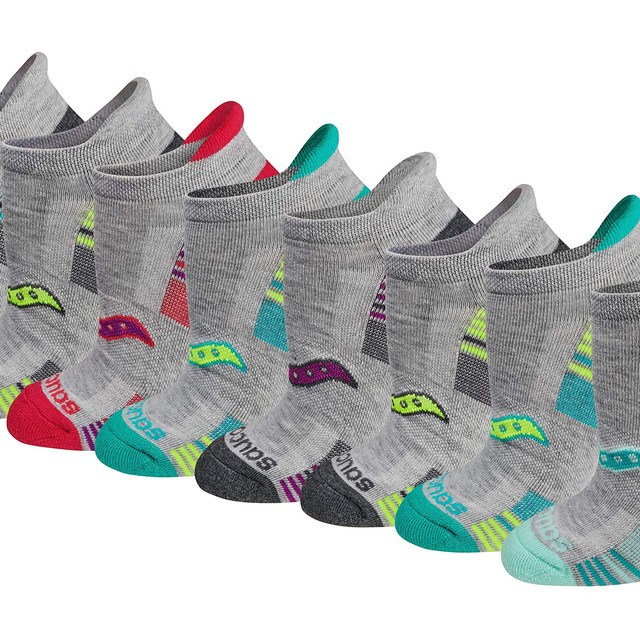 移动专享、移动端：saucony 女士 Performance 运动袜8双 无敌神价