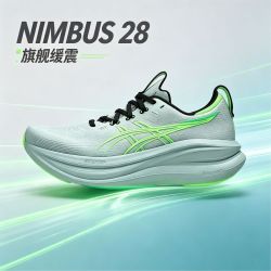 亚瑟士 NIMBUS 28跑步鞋N28男马拉松缓震回弹透气通勤运动鞋