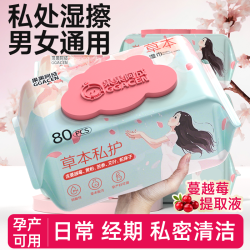 果果阿成 卫生湿巾纸私密护理杀菌抑菌私护湿纸巾事后清洁男女通用