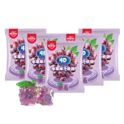 阿麦斯 4D水果夹心软糖QQ糖228g喜糖六一儿童节小零食糖果