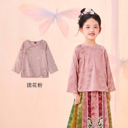 年衣 童装新中式女童马面裙衬衫儿童秋季汉服唐装中秋马甲演出服