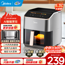 美的 MF-KZC539J5 空气炸锅 5.3L