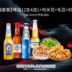 啤酒12支4选1+小食3份