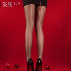 汲润丝 汲润「谜夜禁果 」1D超薄约会版蕾丝珍珠女打底裤袜光腿神器