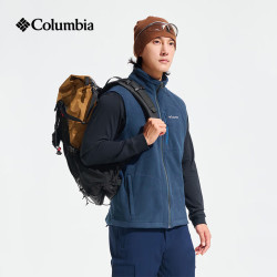 Columbia 26秋冬哥伦比亚抓绒衣男户外休闲运动服保暖背心抓绒马甲AE1056 467 XL