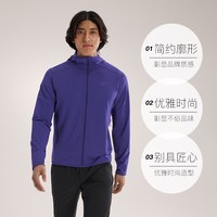 始祖鸟 ARC‘TERYX/始祖鸟男士短款抓绒衫红色/紫色长袖外套