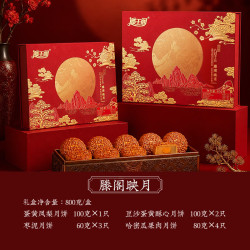 滕王阁 月饼礼盒滕阁映月800g莲蓉豆沙月饼南昌长辈送礼中秋团购