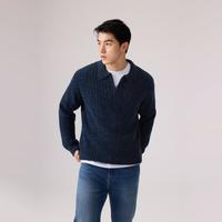 Levi's 李维斯26年秋季新款男士复古学院风宽松休闲绞花POLO针织衫